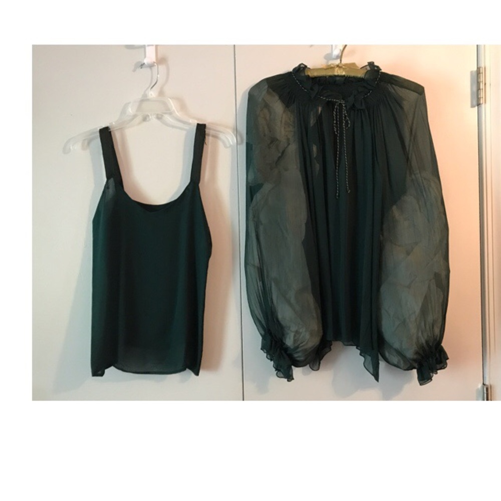 Vintage Oscar de la Renta Peasant Sleeve Blouse